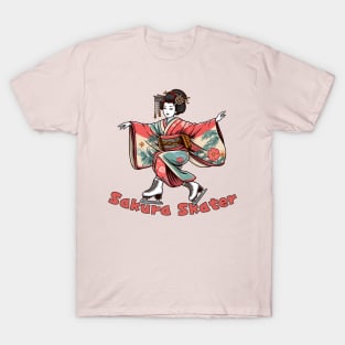 Ice skating geisha T-Shirt